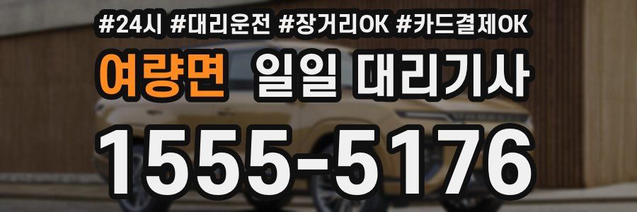 여량면 일일 대리기사