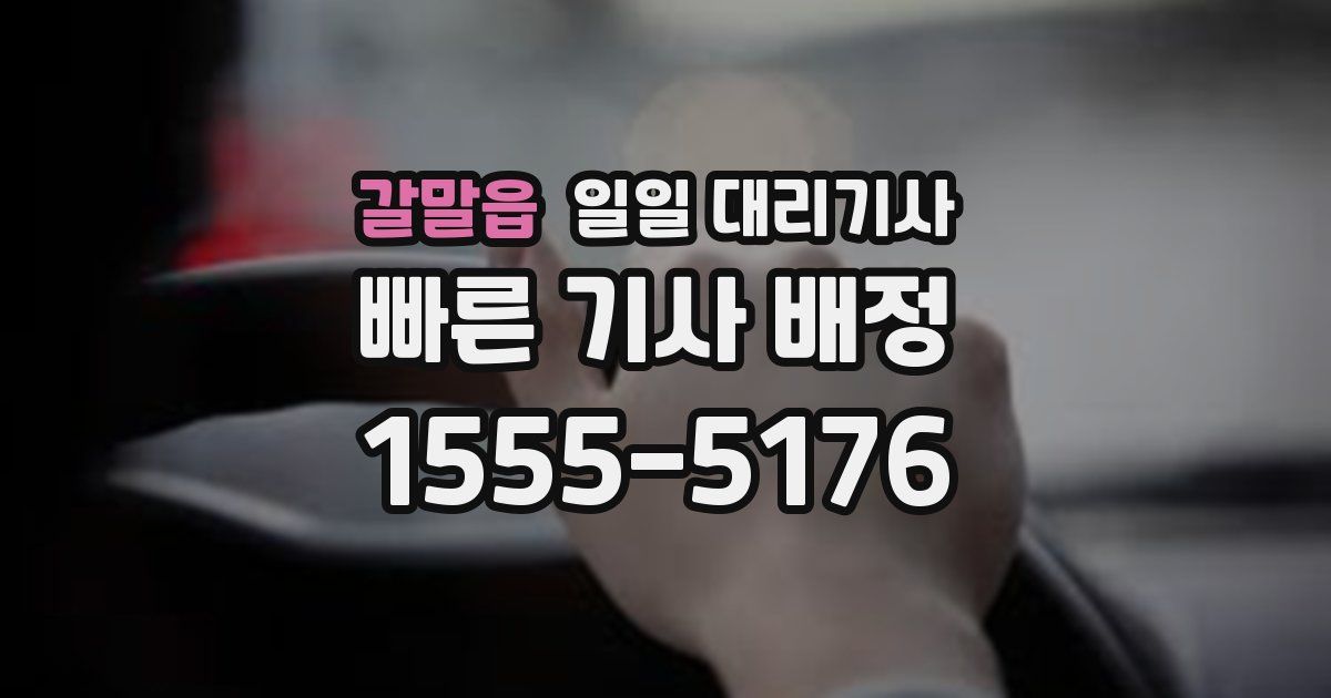 갈말읍 일일 대리기사