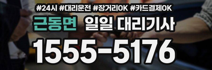 근동면 일일 대리기사