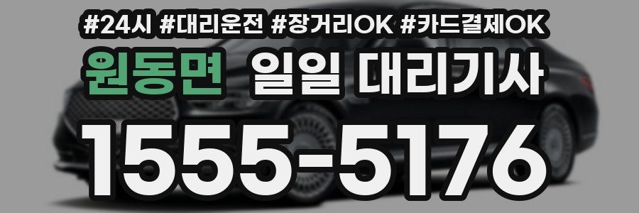 원동면 일일 대리기사