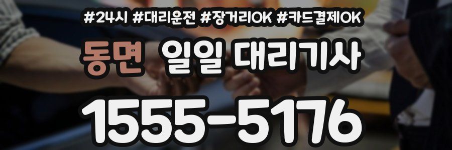 동면 일일 대리기사