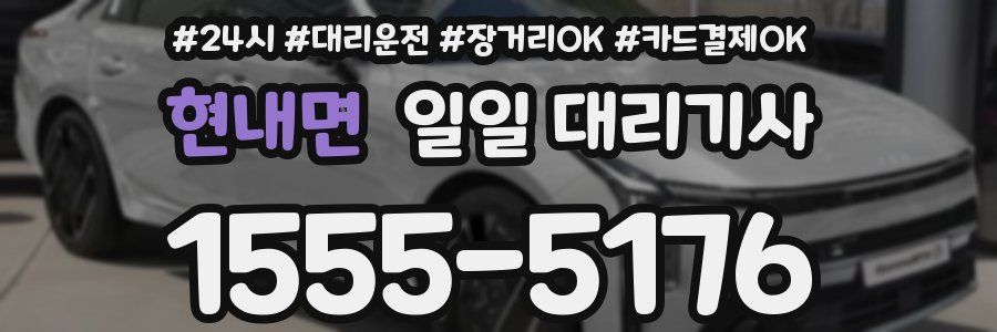 현내면 일일 대리기사
