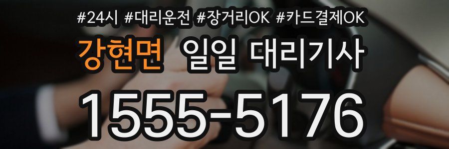 강현면 일일 대리기사