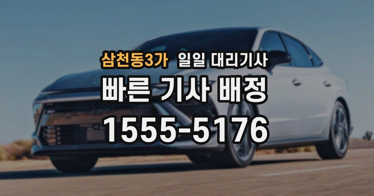 삼천동3가 일일 대리기사