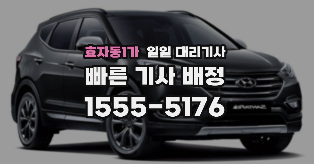 효자동1가 일일 대리기사