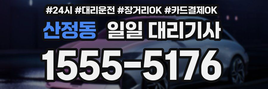 산정동 일일 대리기사