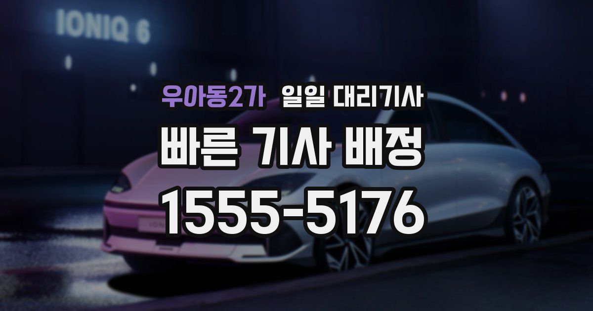 우아동2가 일일 대리기사
