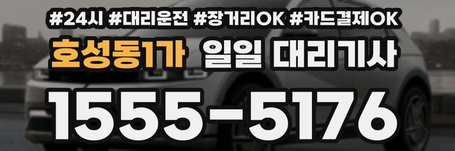 호성동1가 일일 대리기사