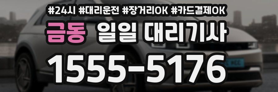금동 일일 대리기사