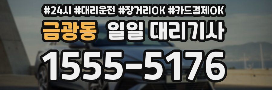 금광동 일일 대리기사