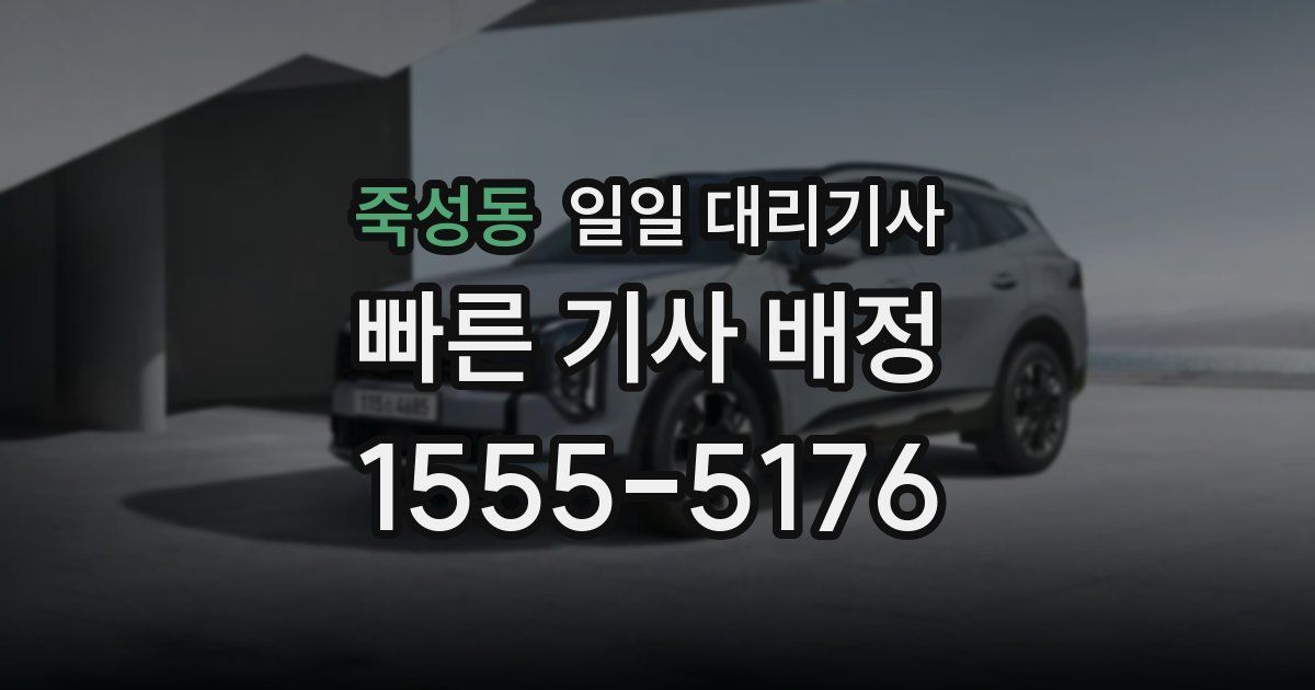 죽성동 일일 대리기사