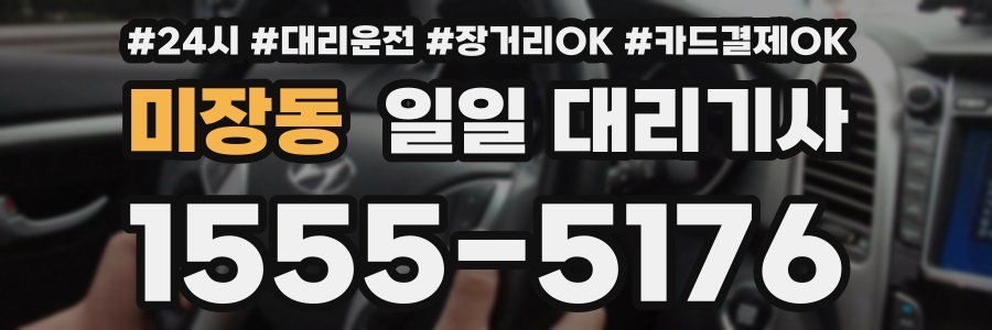 미장동 일일 대리기사