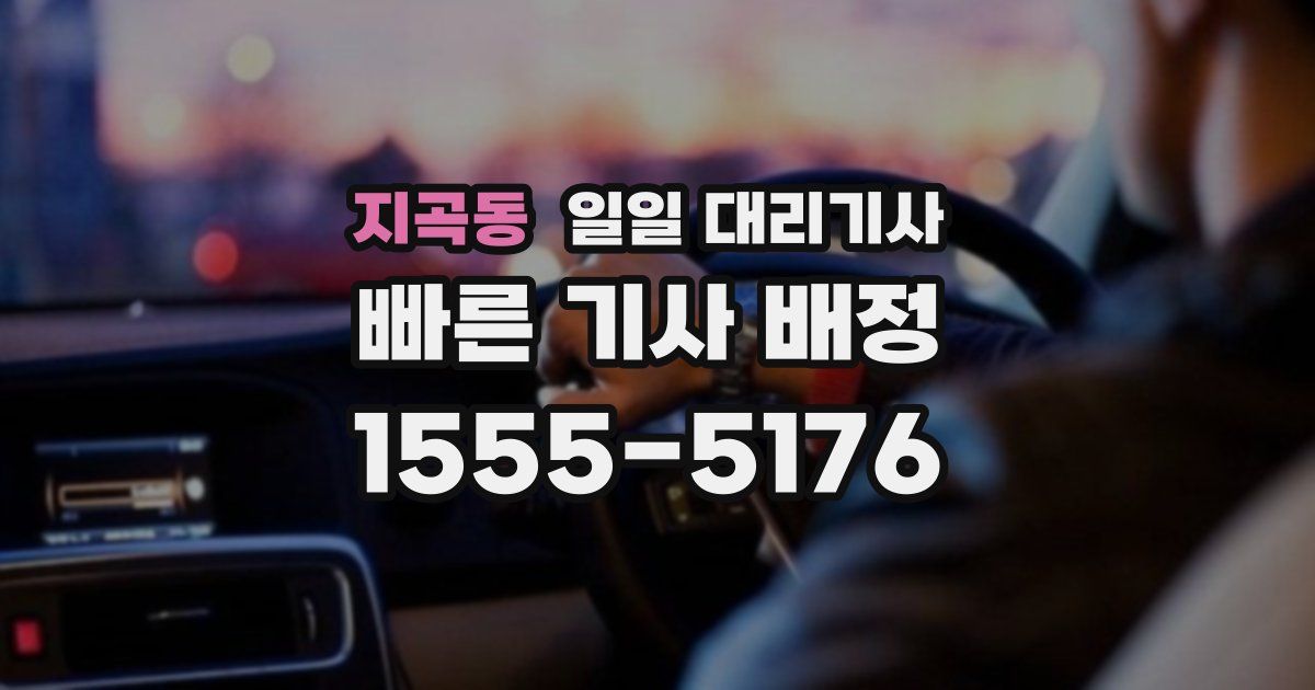 지곡동 일일 대리기사