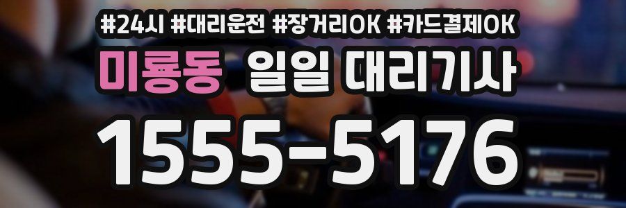 미룡동 일일 대리기사