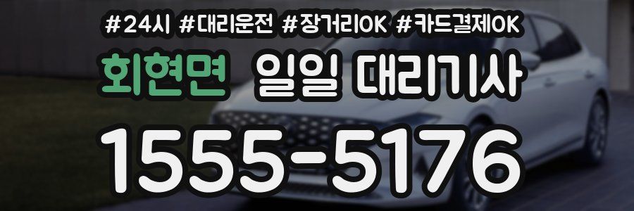 회현면 일일 대리기사