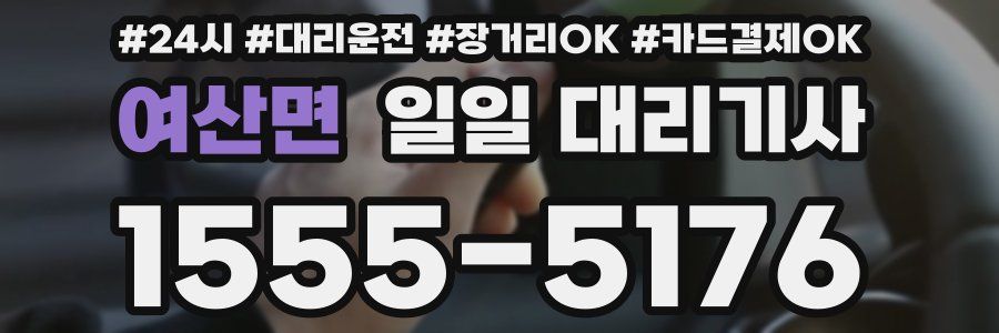 여산면 일일 대리기사