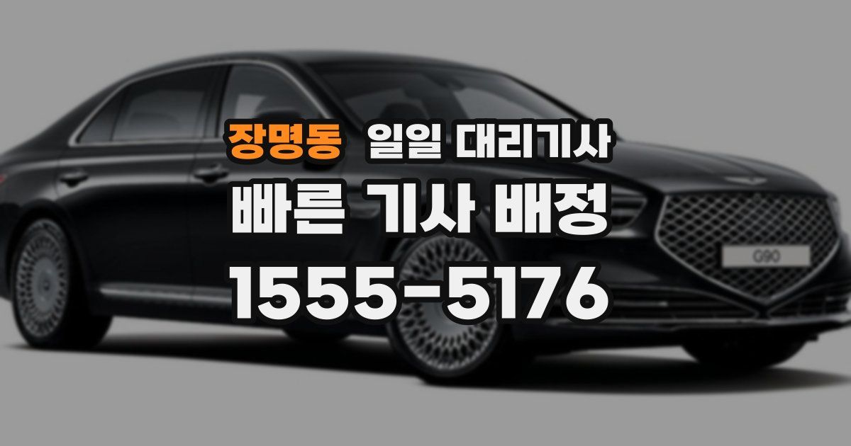 장명동 일일 대리기사