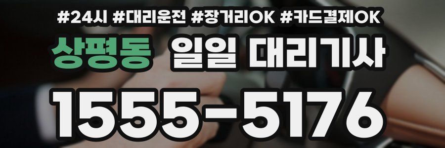 상평동 일일 대리기사