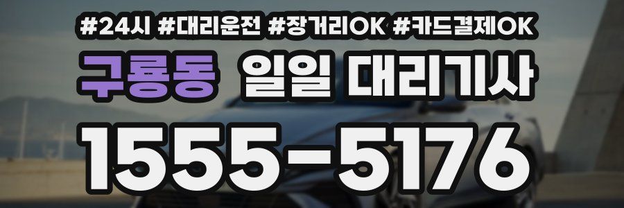 구룡동 일일 대리기사