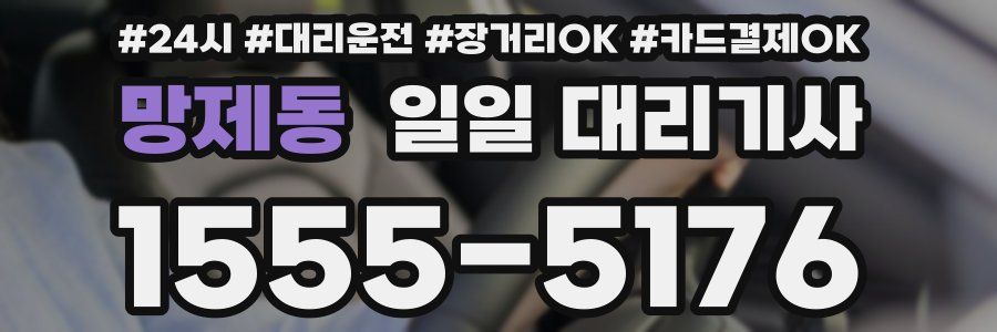 망제동 일일 대리기사