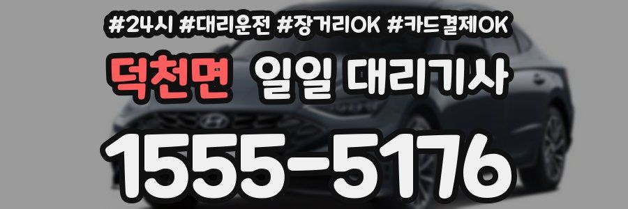 덕천면 일일 대리기사