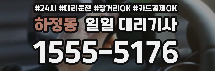 하정동 일일 대리기사