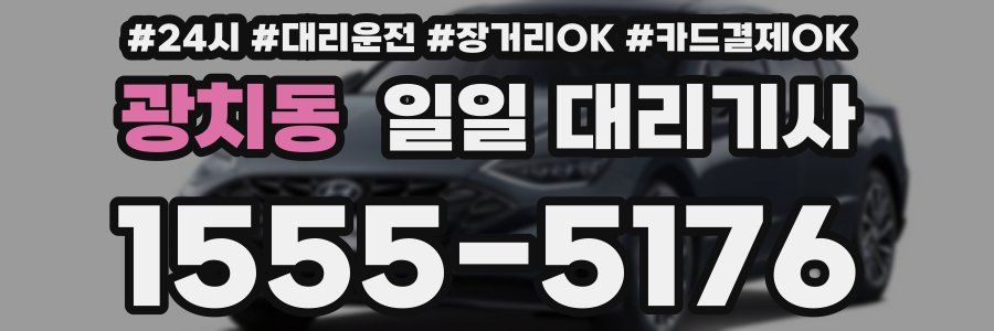 광치동 일일 대리기사