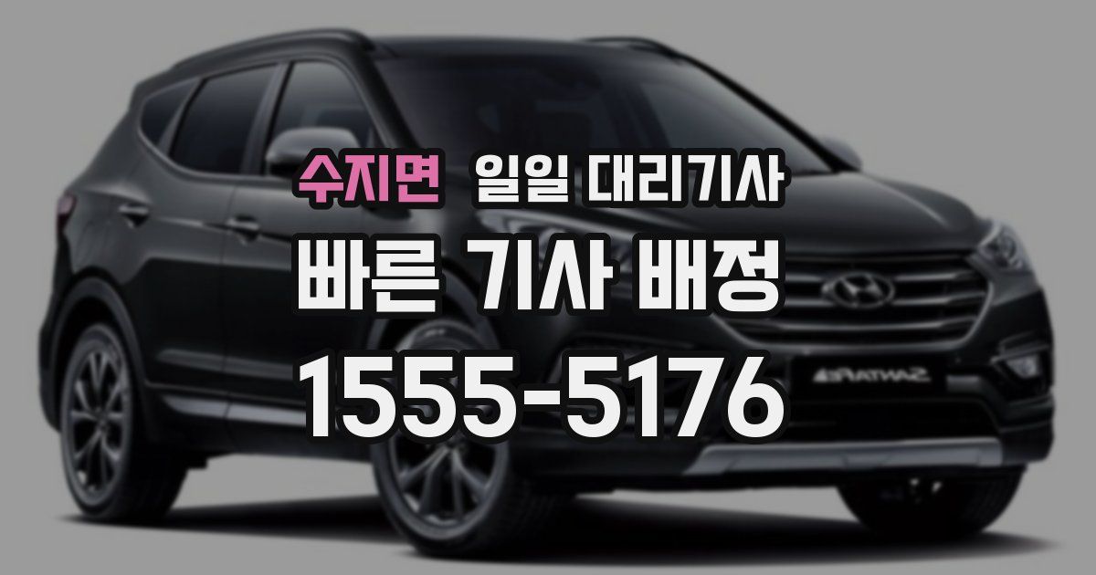 수지면 일일 대리기사
