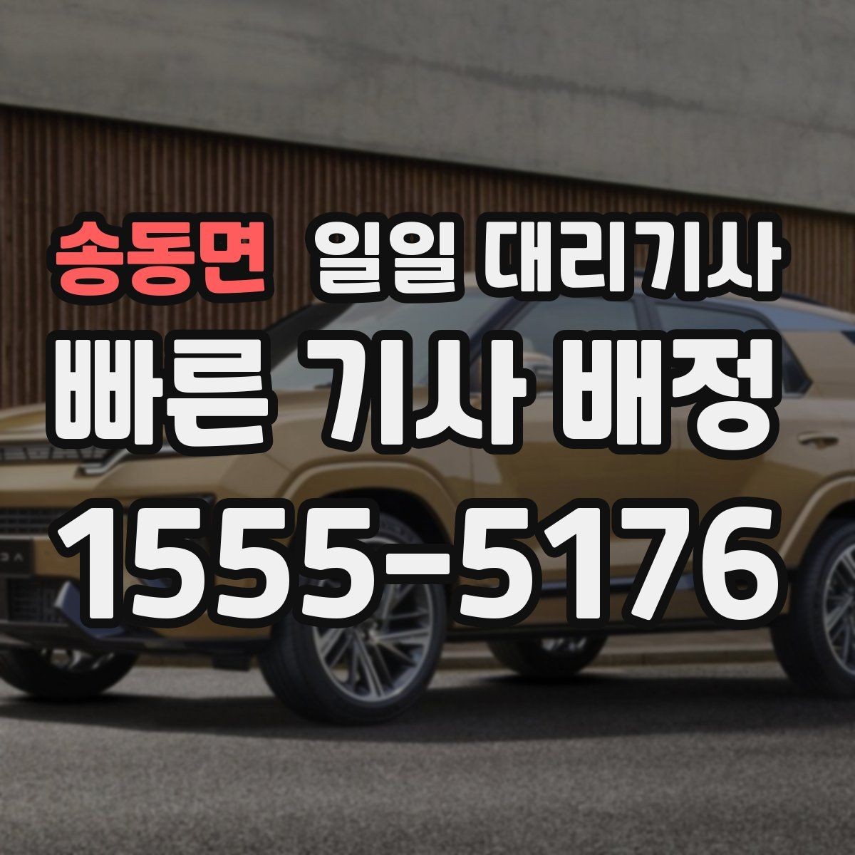 송동면 일일 대리기사 이용 시 차량 종류별 체크포인트