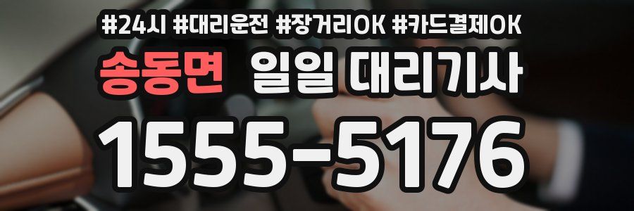 송동면 일일 대리기사