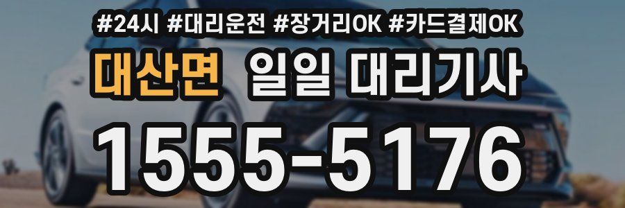 대산면 일일 대리기사