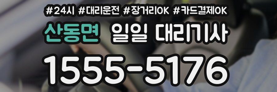 산동면 일일 대리기사