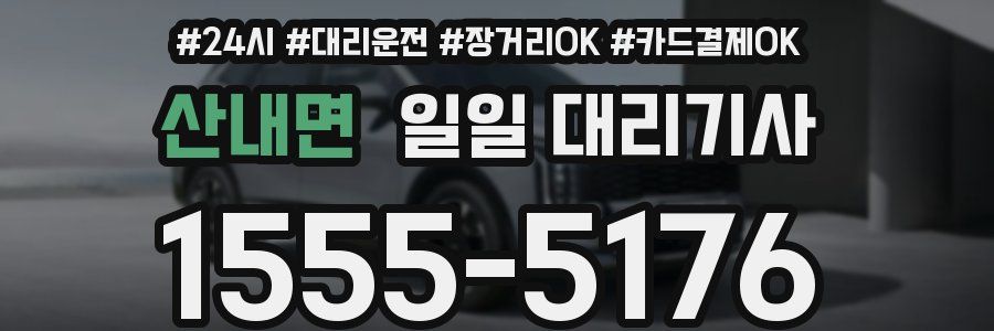 산내면 일일 대리기사
