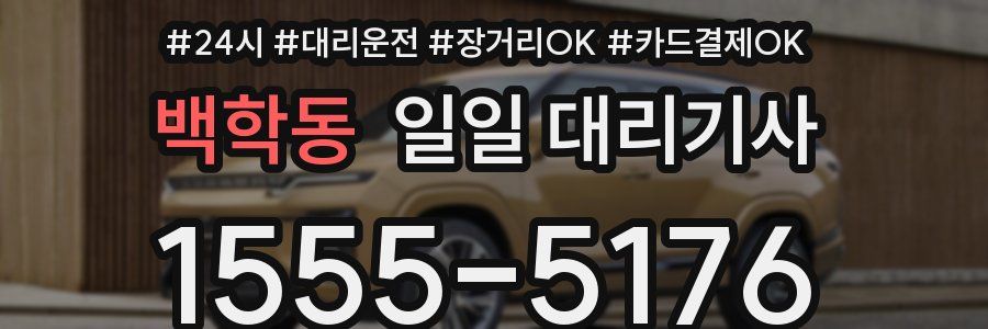 백학동 일일 대리기사