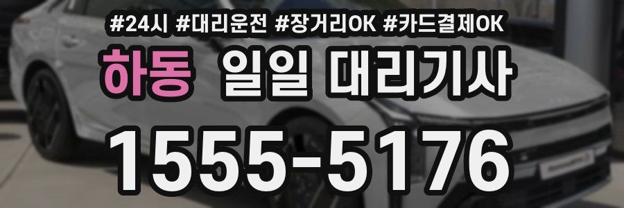 하동 일일 대리기사