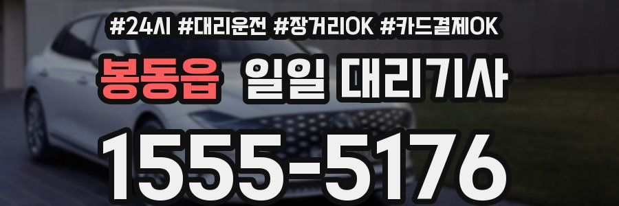 봉동읍 일일 대리기사