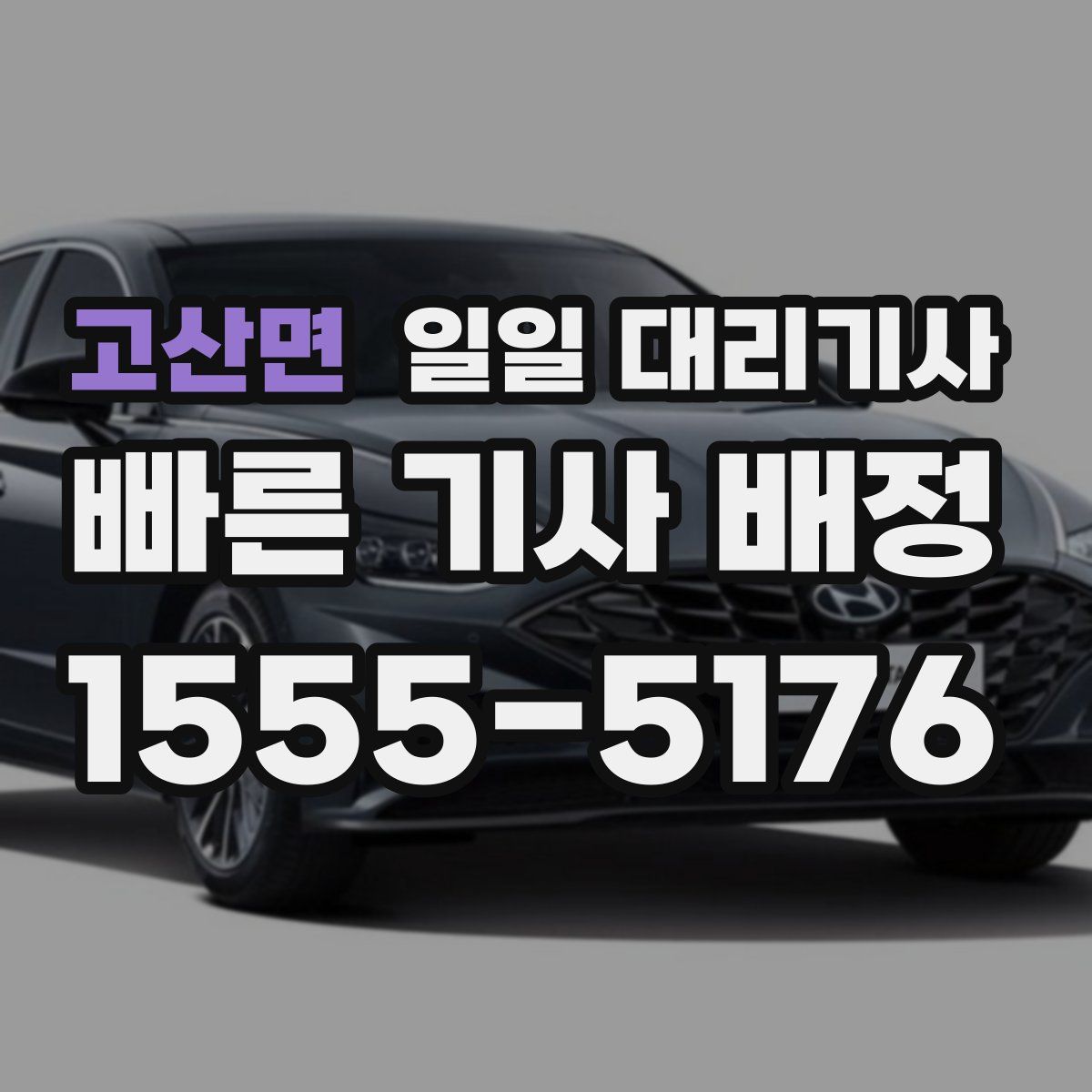 고산면 일일 대리기사