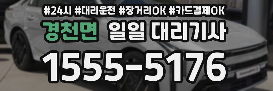 경천면 일일 대리기사