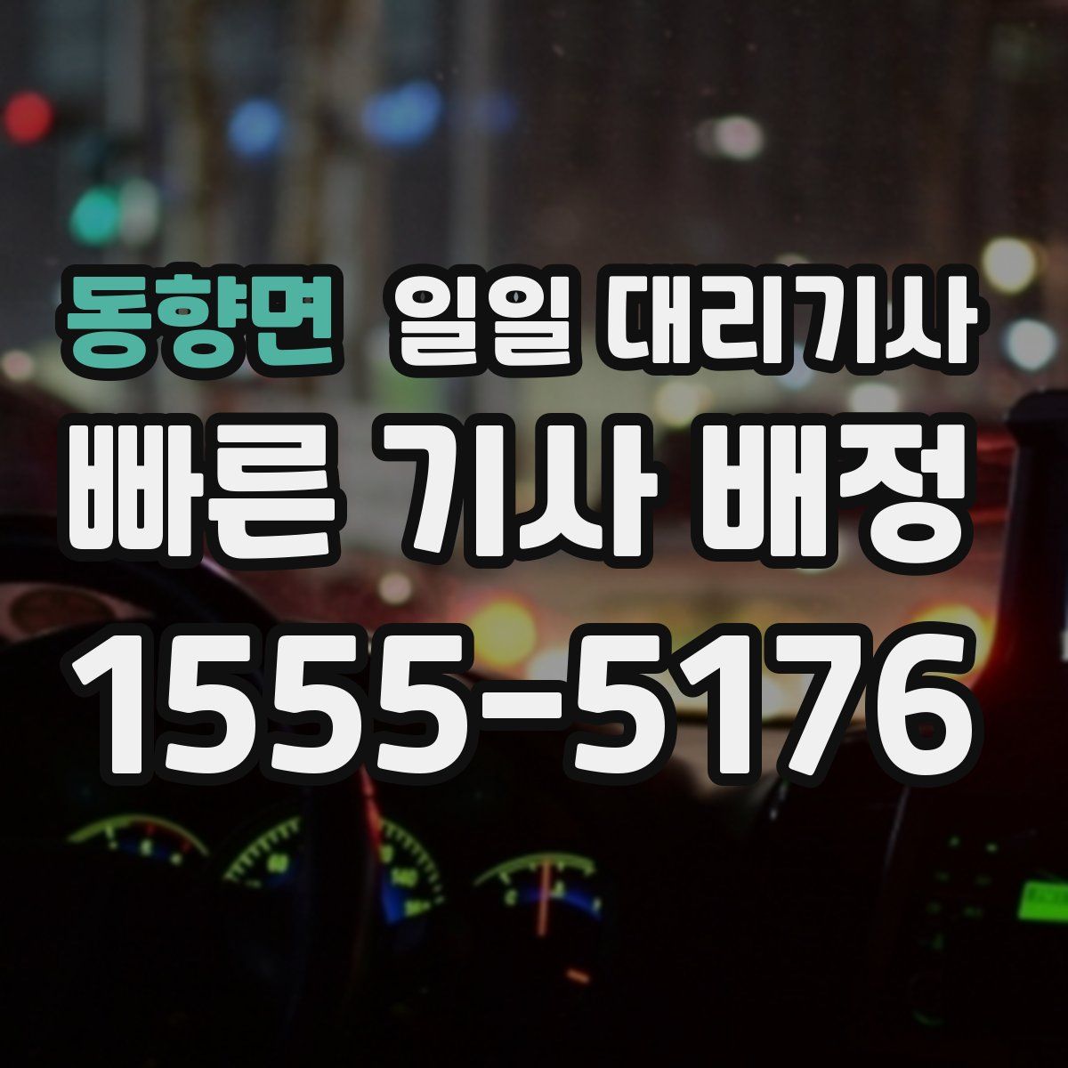 동향면 일일 대리기사