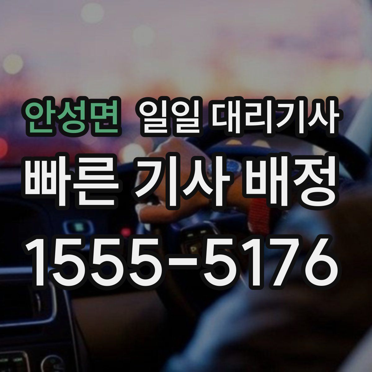안성면 일일 대리기사