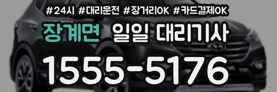 장계면 일일 대리기사