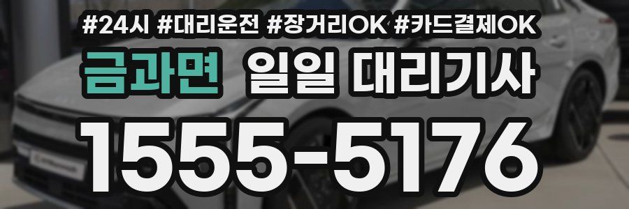 금과면 일일 대리기사