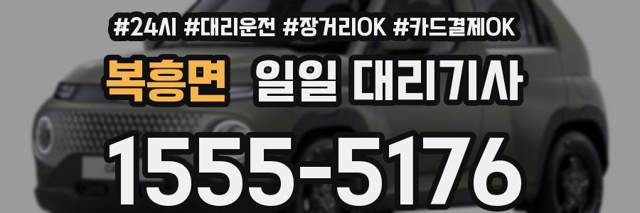 복흥면 일일 대리기사
