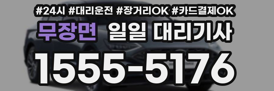 무장면 일일 대리기사