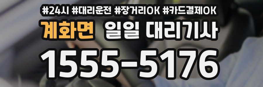 계화면 일일 대리기사