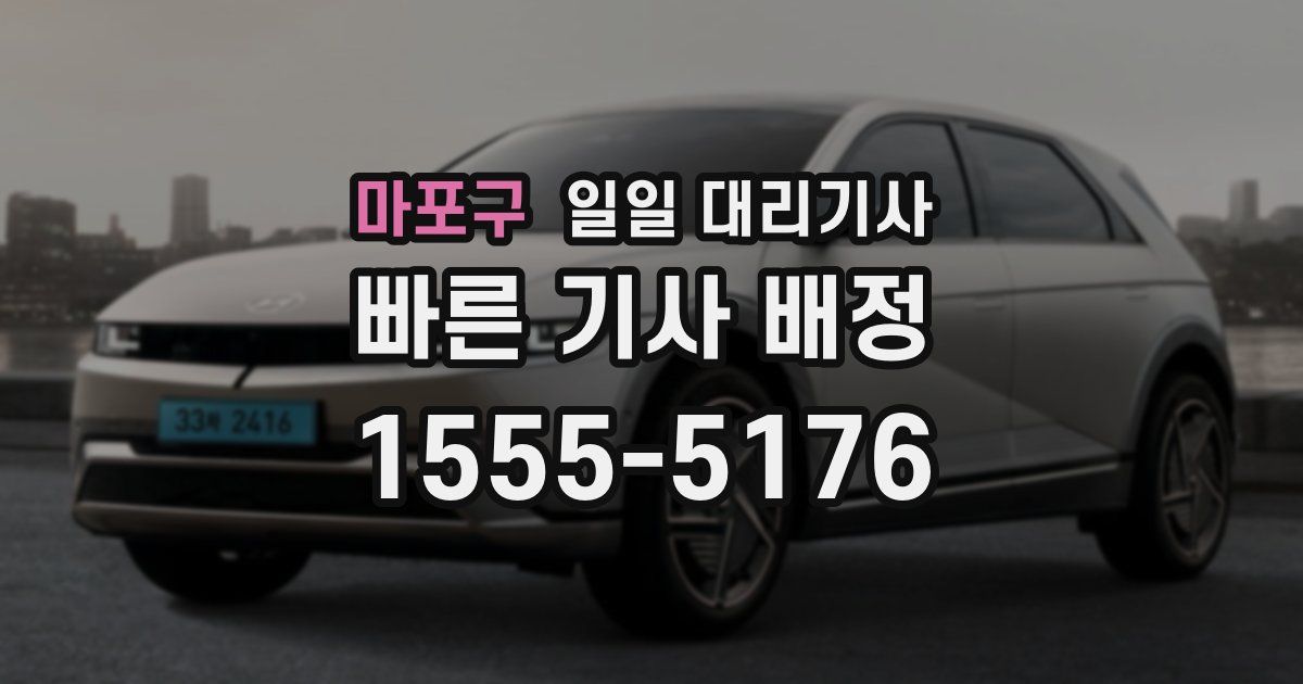 마포구 일일 대리기사