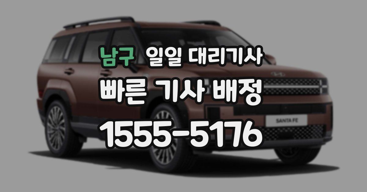 남구 일일 대리기사
