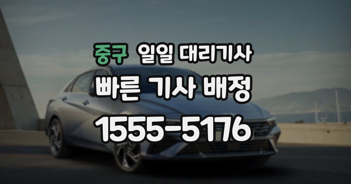 중구 일일 대리기사