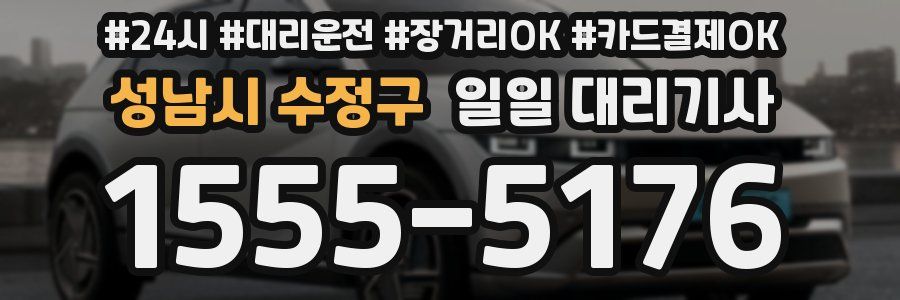 성남시 수정구 일일 대리기사