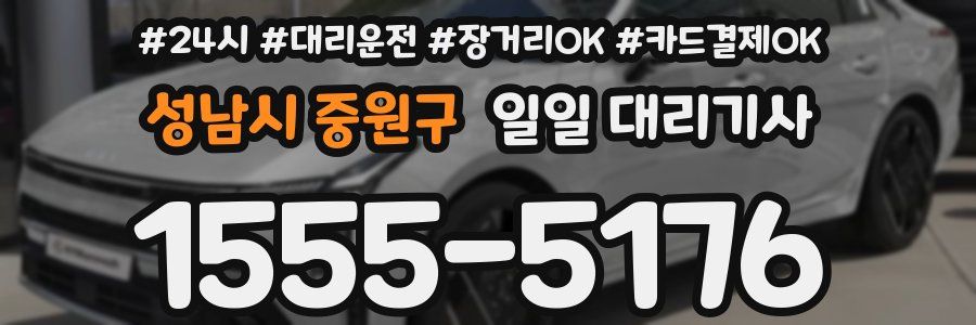 성남시 중원구 일일 대리기사
